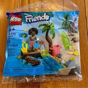 Lego 2023 Friends Beach Clean Up 30635 Poly Bag Complete Set New Factory Sealed